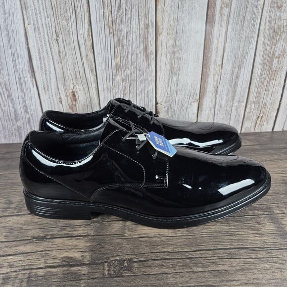 Nunn Bush Centro Flex Plain Toe Formal Oxford Dress Shoe Men\'s Sz 14 M Black NWT main image 4